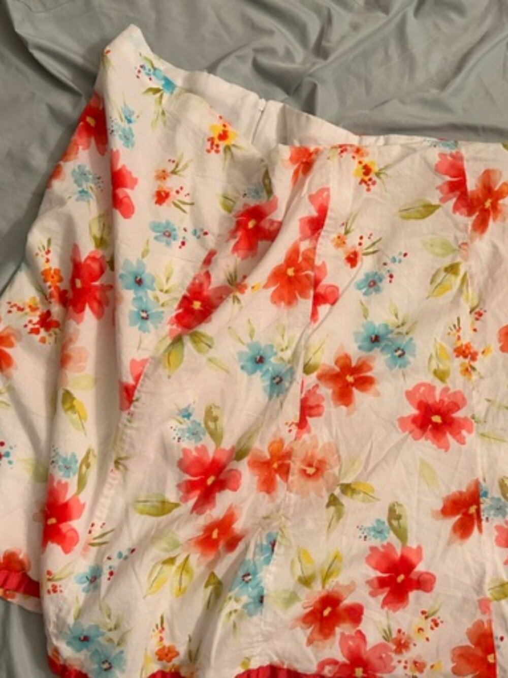 🍋‍🟩 size 18  skirt womens white  floral pretty casual dress